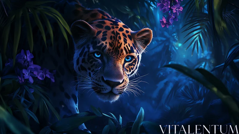 Mystical Leopard Emerges From Jungle Shadows