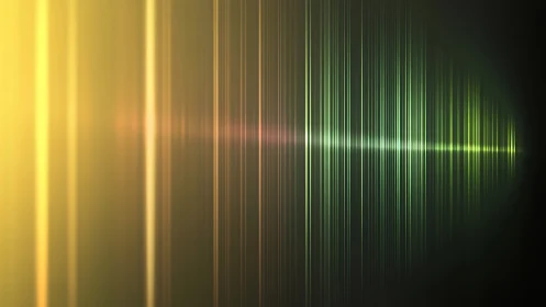 Spectral light frequencies converge into a digital waveform field