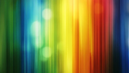 Vertical multicolor gradient stripes span the full frame