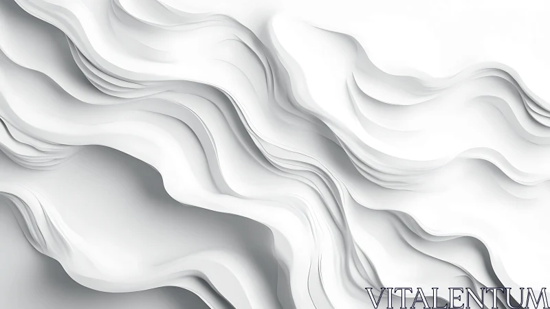 Layered white relief topology with fluid stratified contours.