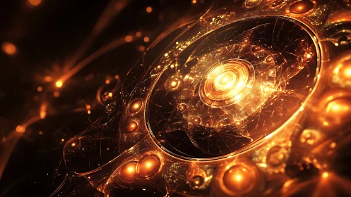 Clockwork Nebula core humming with molten starlight gears.