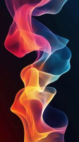 Parametric luminous vortex of multicolor volumetric waveforms.