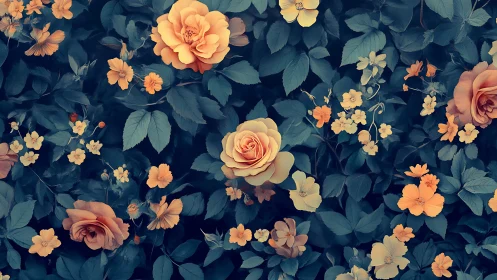 Garden's Secret Theater Blooms Against Midnight Velvet