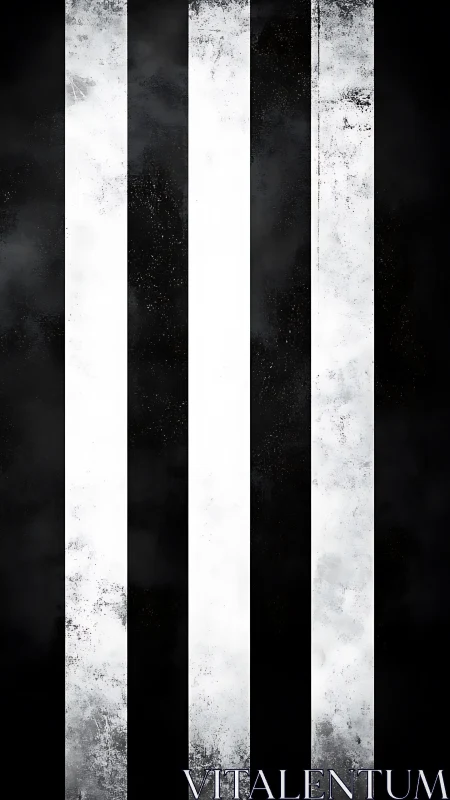 Vertical monochrome grunge bars with high contrast texture