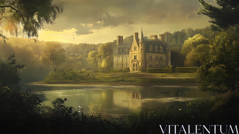 Sunlit manor lingers like a half-remembered countryside dream