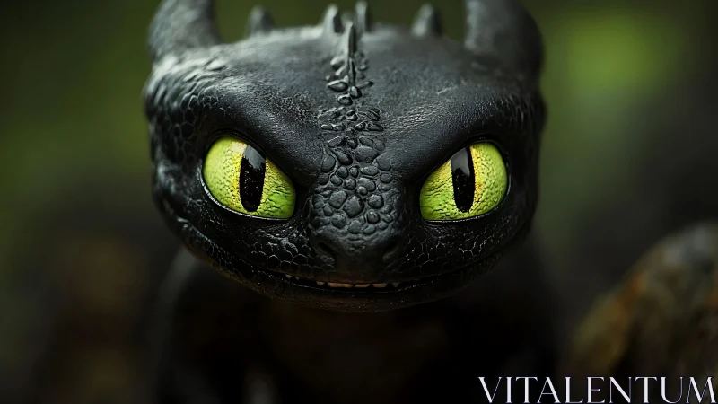 Dragon portrait renders hyper-detailed scales and vivid eyes