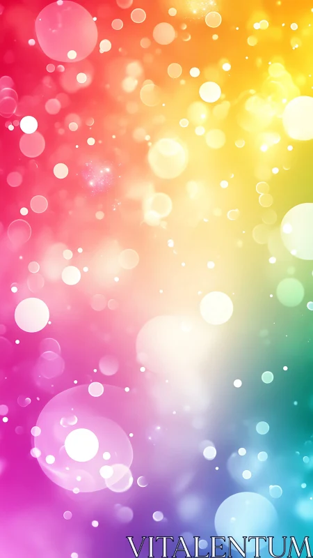Multicolor gradient background with soft circular bokeh overlay.