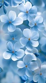 Delicate Blue Forget-Me-Nots in Soft Focus.