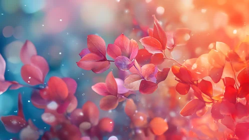 Luminescent Floral Gradient: Soft-Focus Botanical Study.