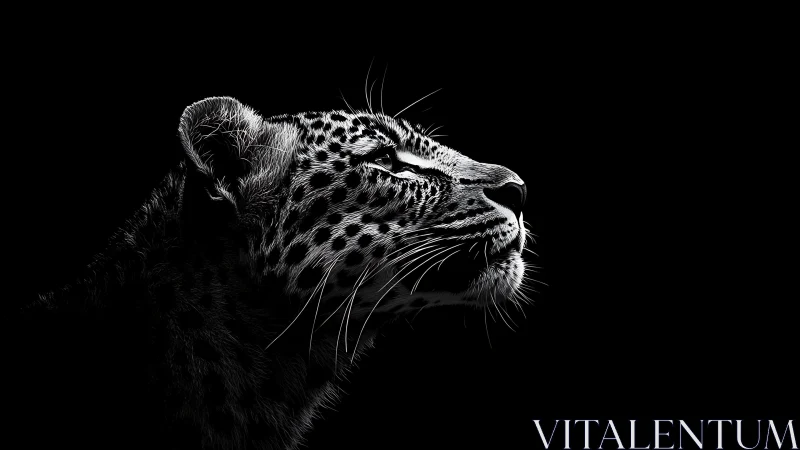 Nocturnal Whispers: The Leopard's Contemplative Gaze.