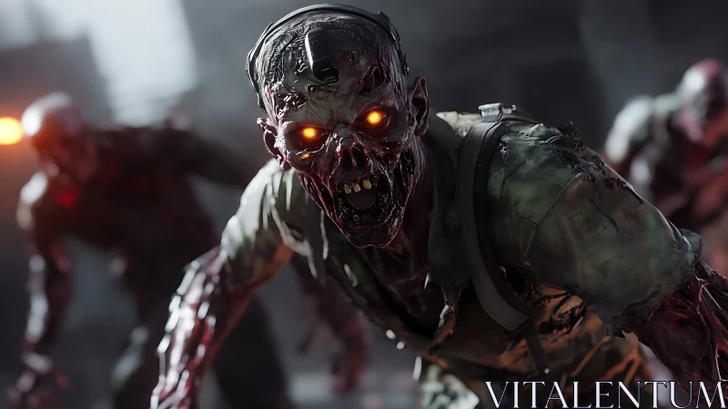 Bio-luminescent undead assault rendered in high-detail CGI.