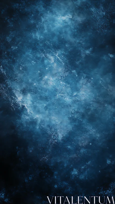 Midnight nebula haze swirling through deep cobalt silence.