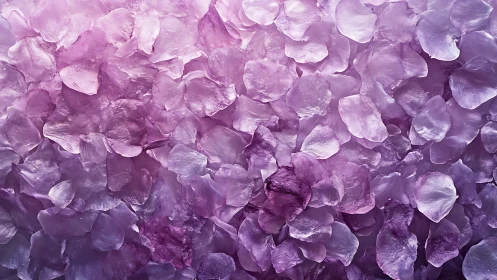 Amethyst Rose Petals: Layered Purple Botanical Composition.