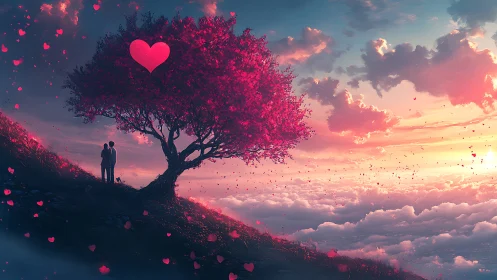 Two Souls Beneath the Chromatic Canopy of Dreams.