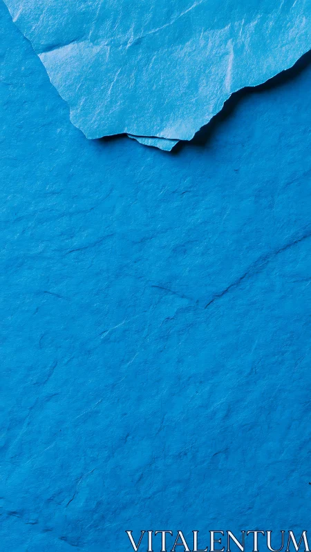 Torn blue paper texture with high contrast surface details.