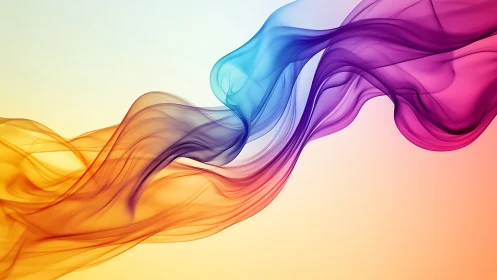 Layered translucent color waves across gradient field.