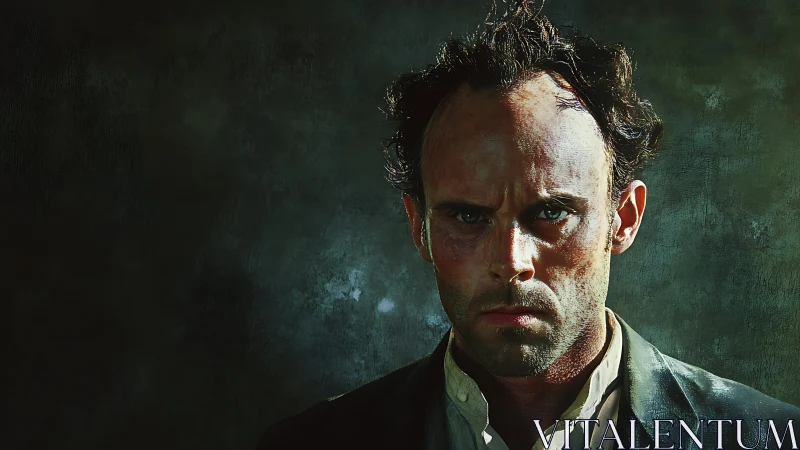 Brooding portrait shares a stormy gaze and quiet intensity