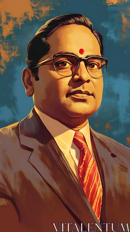 Confident Indian gentleman portrait in formal business suit