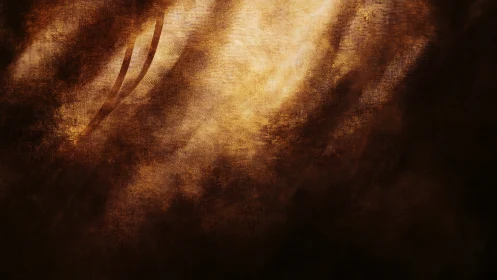 Soft ember clouds drifting through warm shadowed light.