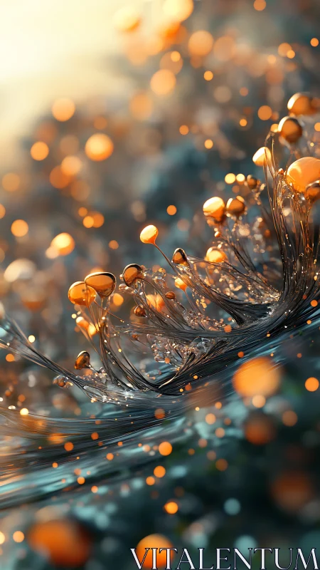 Abstract filament structures with glowing spherical nodes.