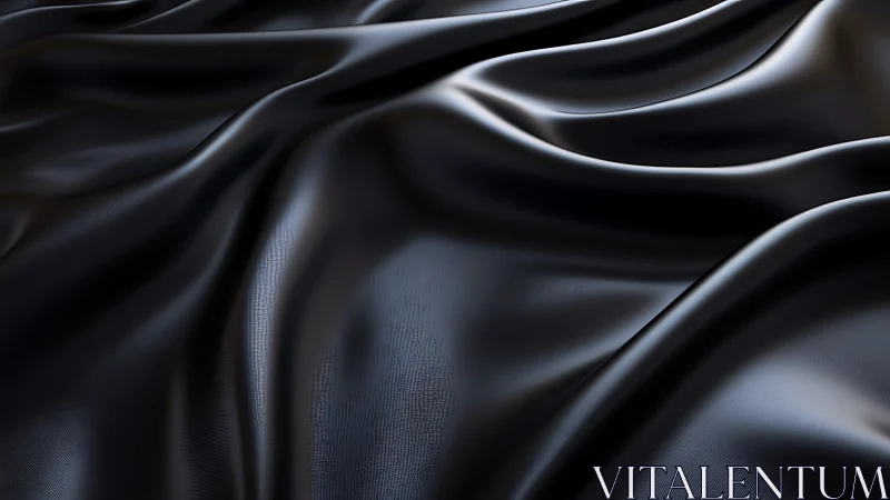 Luxurious Silky Folds in Elegant Black Harmony