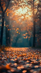 Golden Reverie: Where Autumn's Bokeh Dreams Meet Forest Silence
