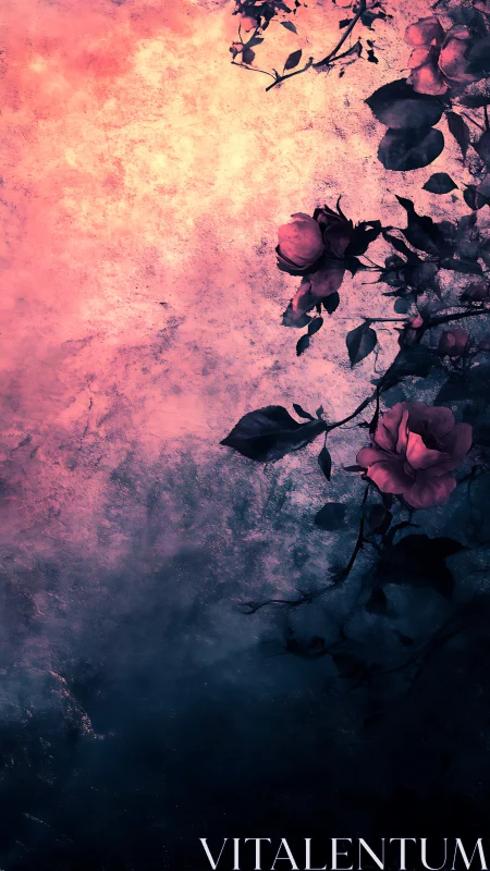 Blooming Through Twilight's Gentle Pink and Purple Hues