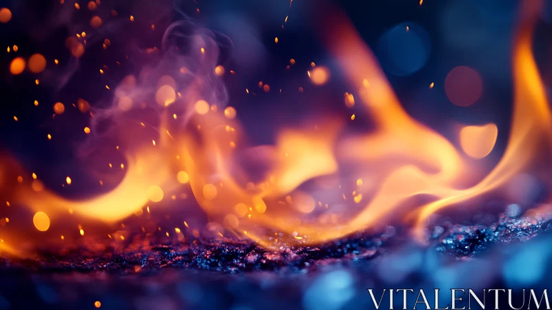 Fluid Fire Dynamics with Chromatic Particle Dispersion Effects