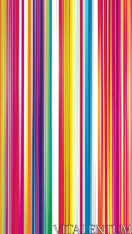 Vertical chromatic stripe field in digital minimalist layout.