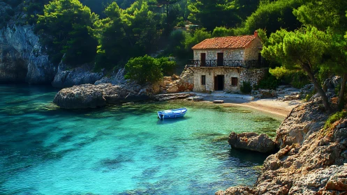 Coastal Tranquility: A Secluded Mediterranean Retreat.