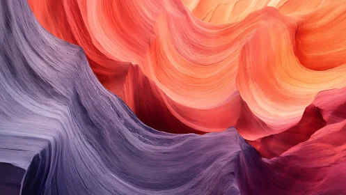 Waves of Color in a Sunlit Canyon Daydream.