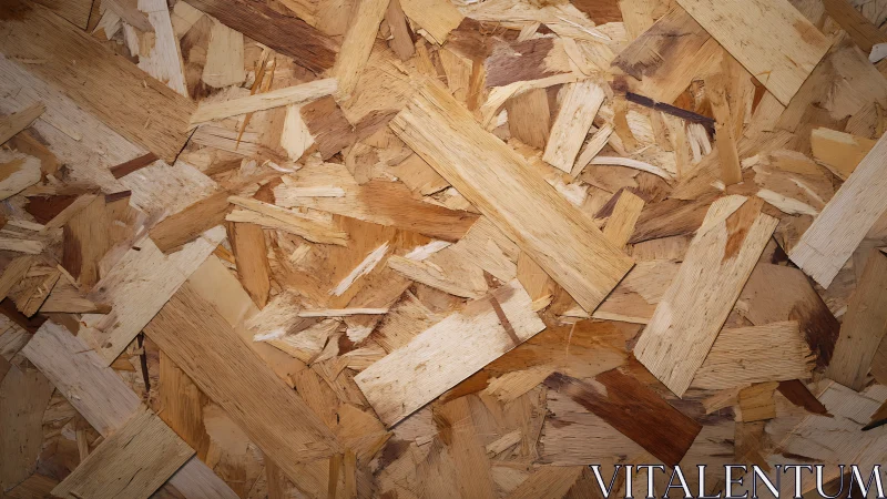 Close-up structural texture of oriented strand board wood panel