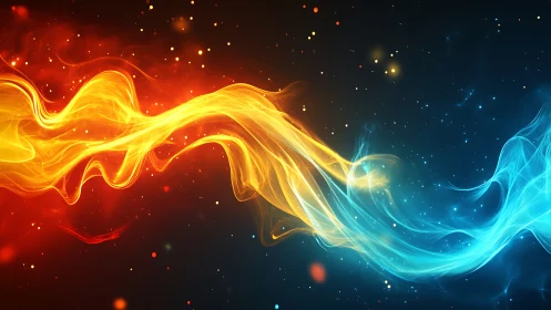 Fire and Ice Dance: A Glowing Encounter.