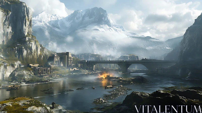 Fractured Valley: Where Civilization Collides with Alpine Drama