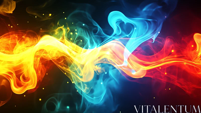 Fluid Light Waves Rendered with Chromatic Dispersion Effects