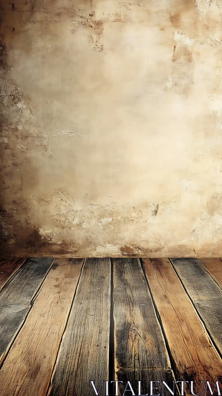Sunlit vintage room corner with story-soaked wooden floor.