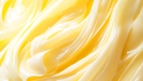 Smooth creamy butter swirl in macro close-up food photography style.