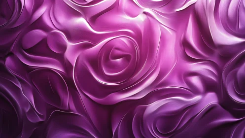 Magenta rose folds form flowing abstract satin surface.