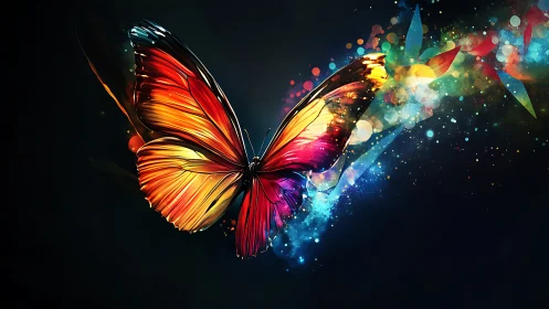 Colorstorm butterfly steals the night with liquid spectrum wings