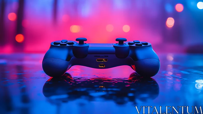 Neon Pulse Controller: Gaming's Electric Heartbeat.