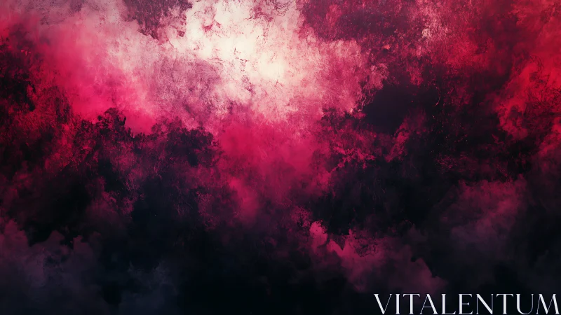 Crimson storm clouds swirling around radiant white core.