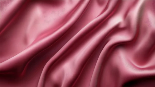 Satin folds macro study in soft rose drapery lighting design.