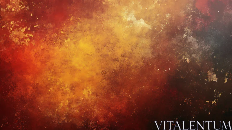 Granulated Gradient Composition with Warm Spectral Distribution.