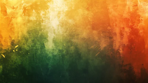 Abstract textured gradient in warm yellow, green and orange tones.