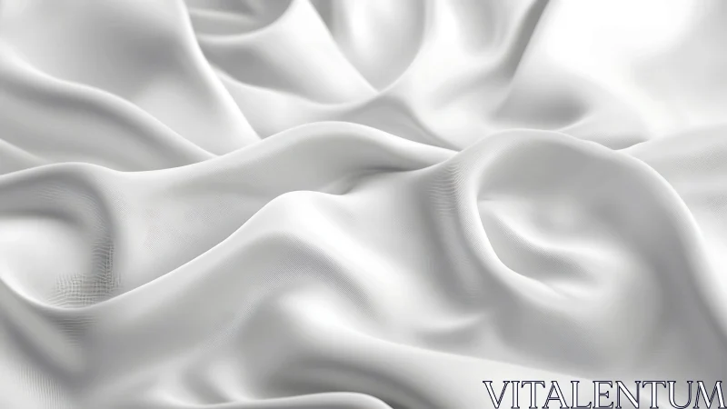 White textile surface with folds and soft draped contours.