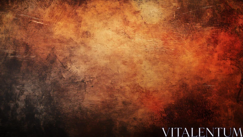 Grungy Burnt Orange and Brown Abstract Texture Background.