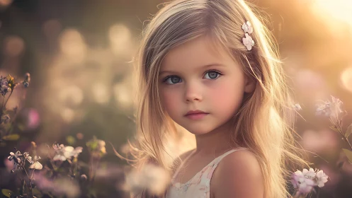 Young female subject with luminous backlighting renders ethereal portraiture through advanced digita