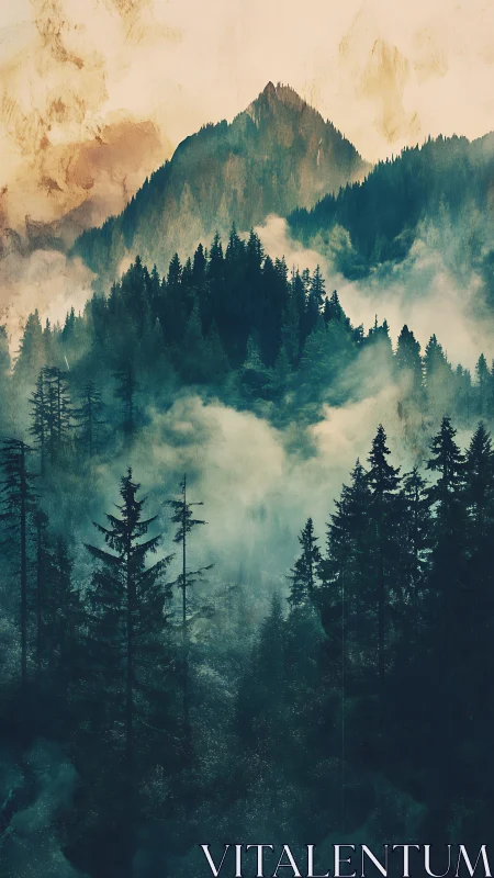 Misty Mountain Sanctuary Where Peaks Embrace the Clouds.