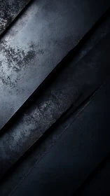 Dark diagonal metal panels show rough textured surfaces