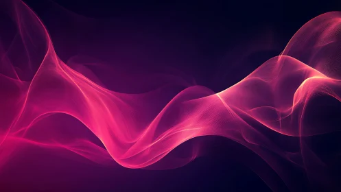 Silken neon currents dance across a midnight digital sea